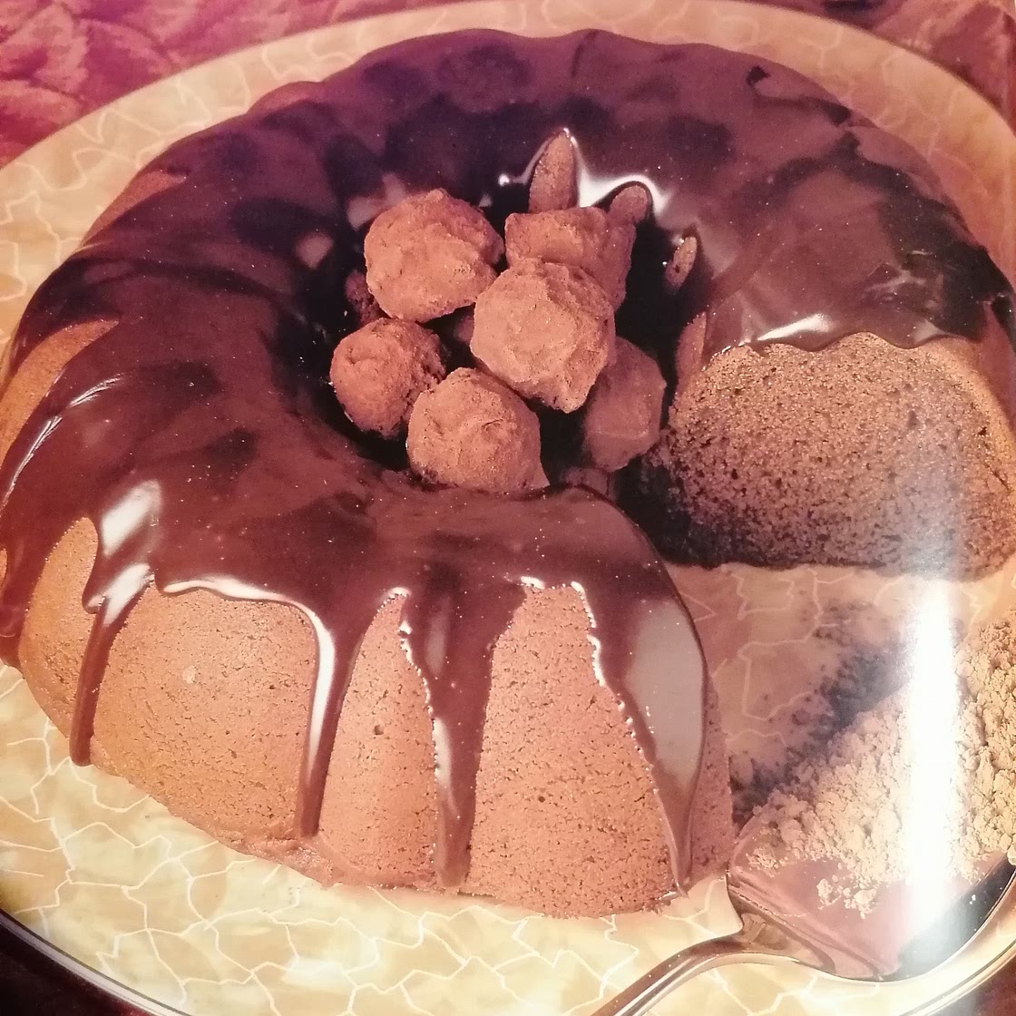 Moist Chocolate Cake With Creamy Chocolate Sauce