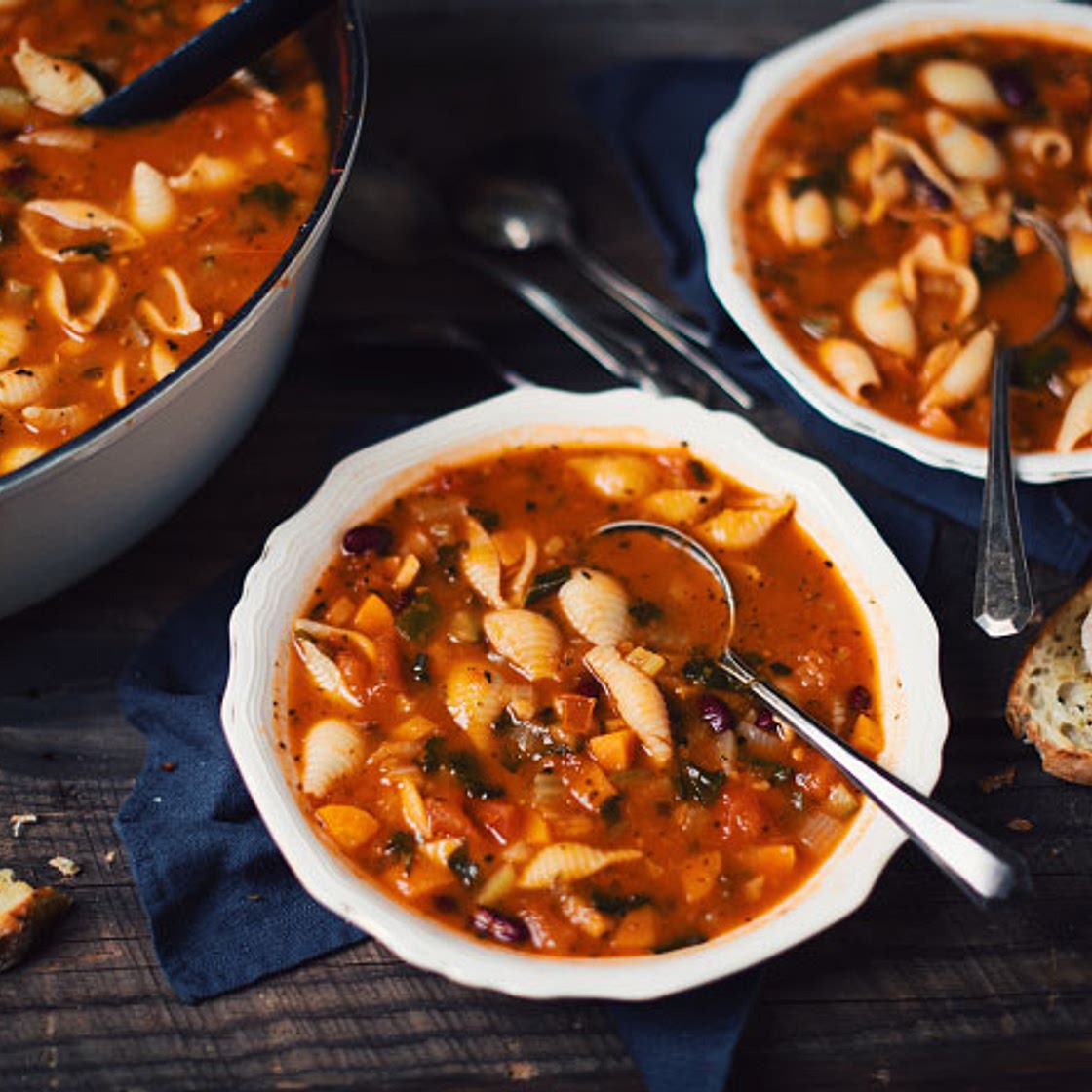 Soupe minestrone aux légumes
