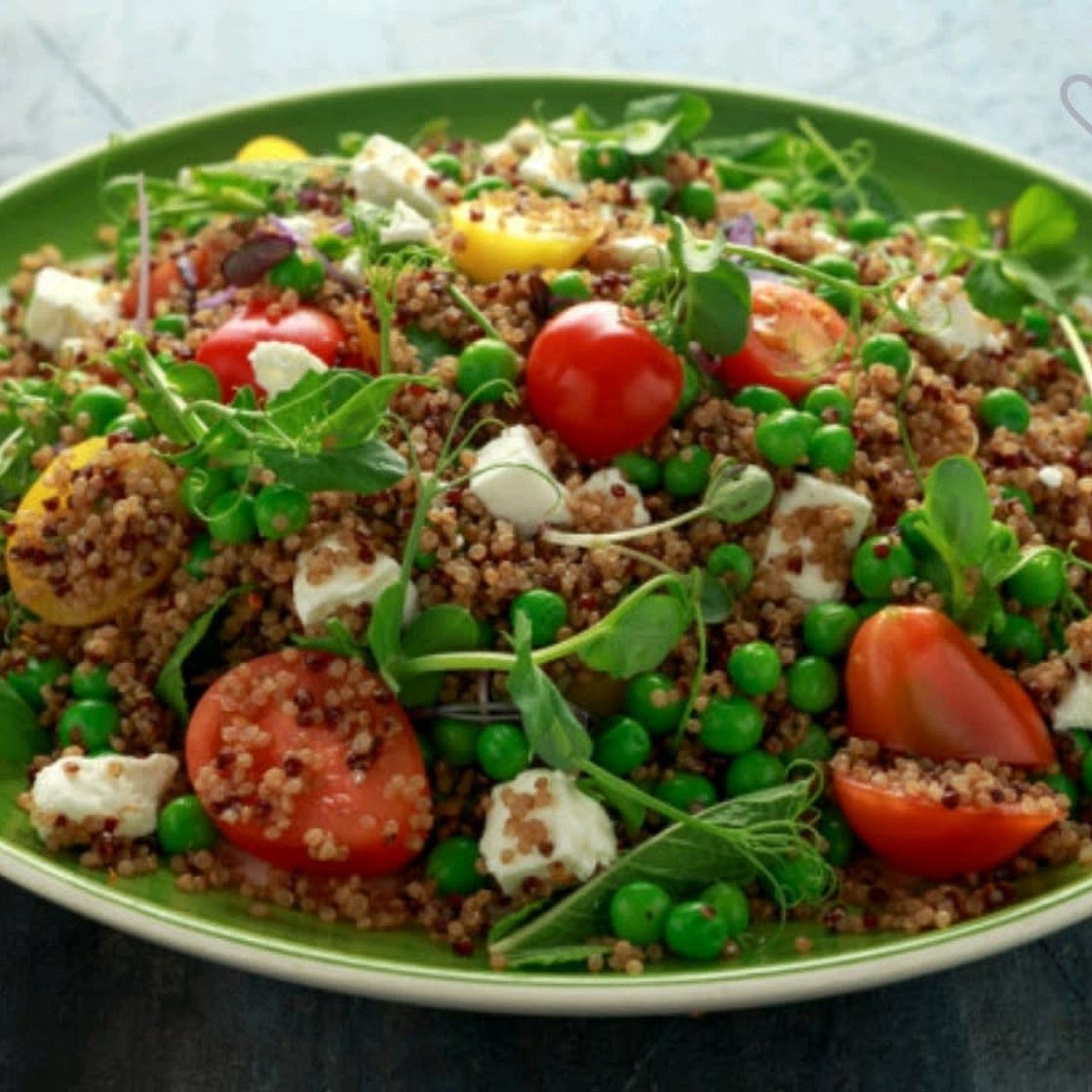 Mediterranean quinoa salad