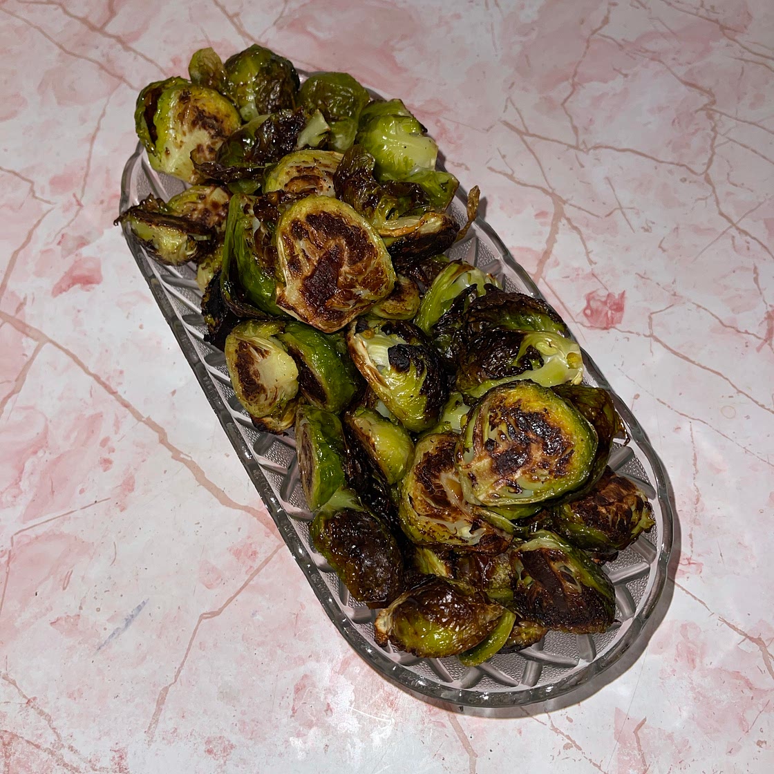 Roasted Brussels Sprouts w/ Garlic