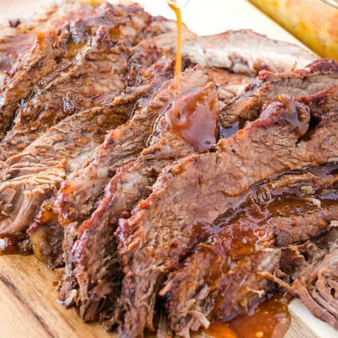 Crock Pot BBQ Beef Brisket (+Video)