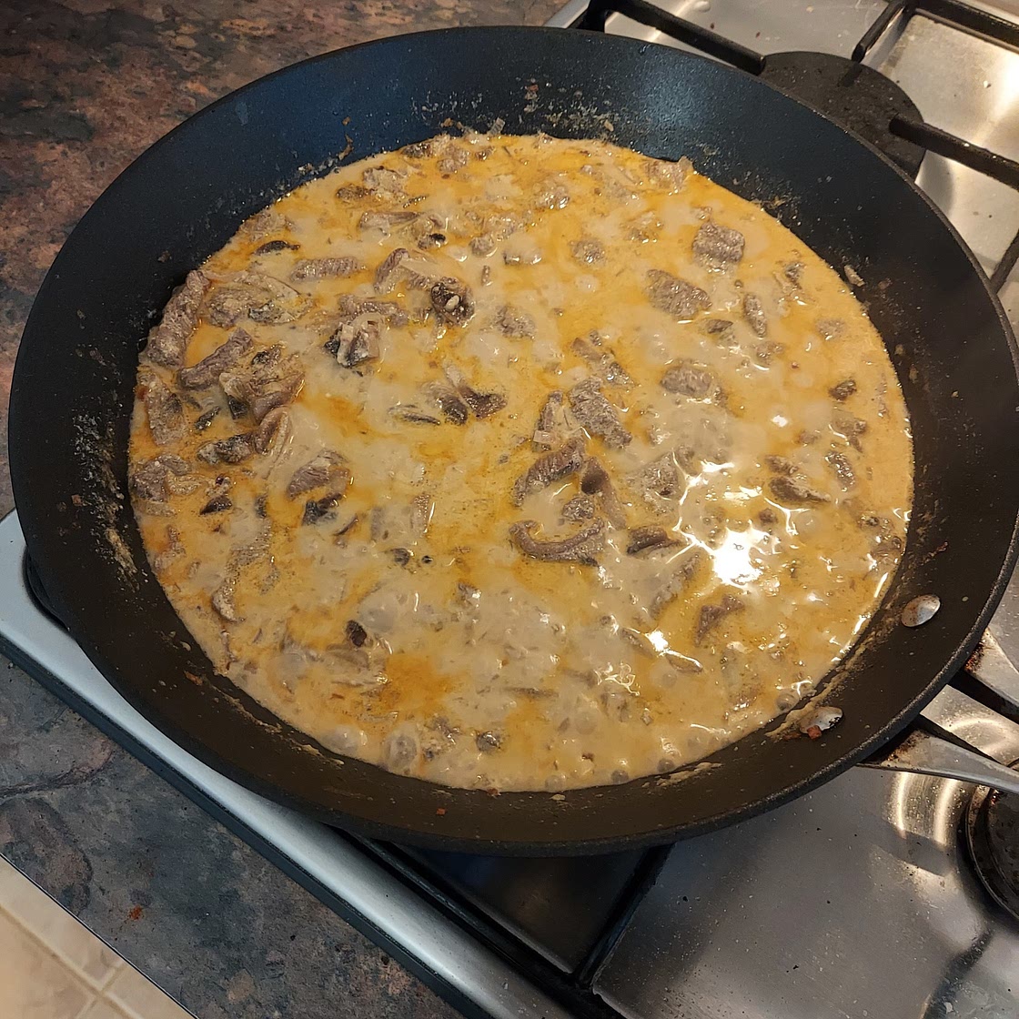 SUPER-SPEEDY BEEF STROGANOFF