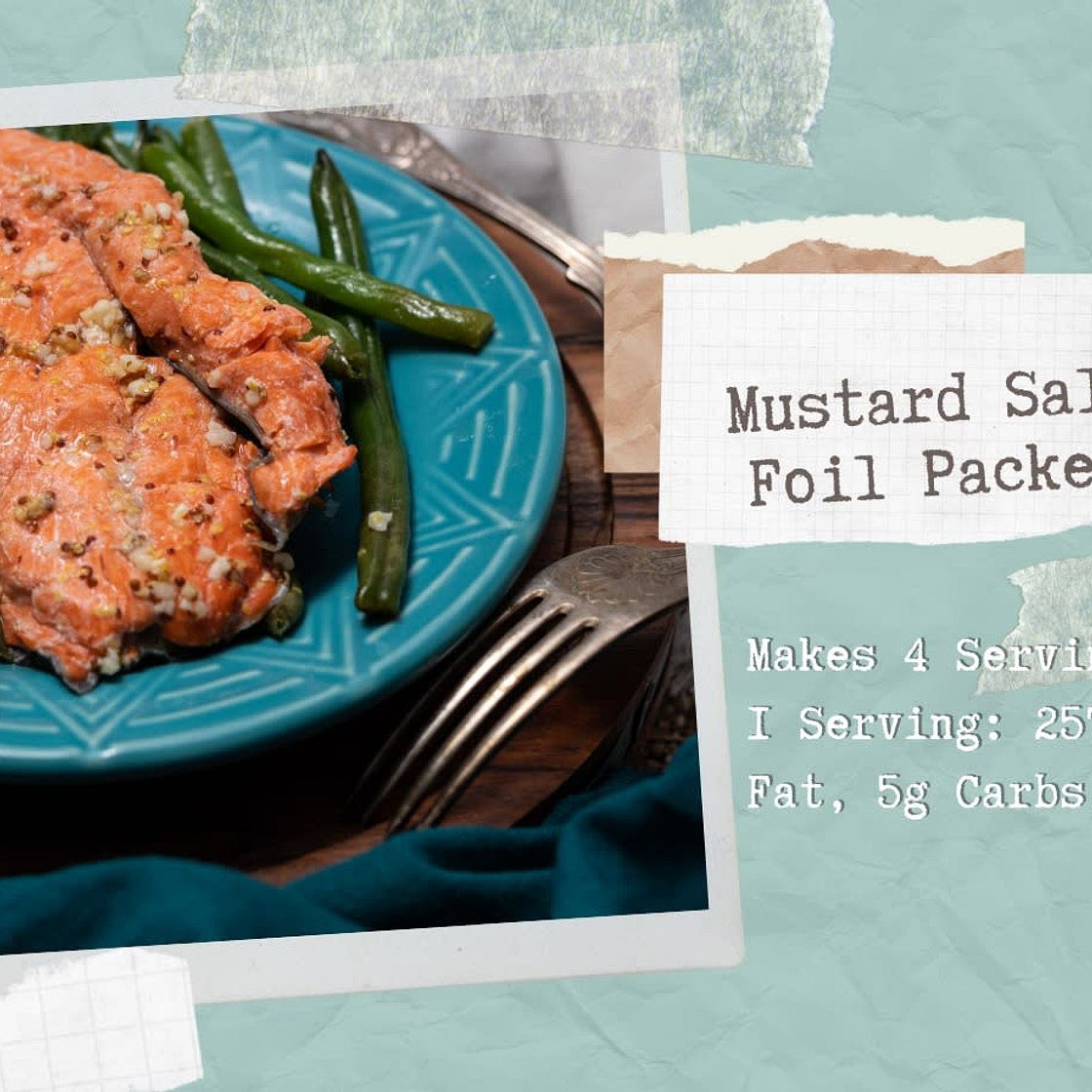 Mustard Salmon Foil Packets