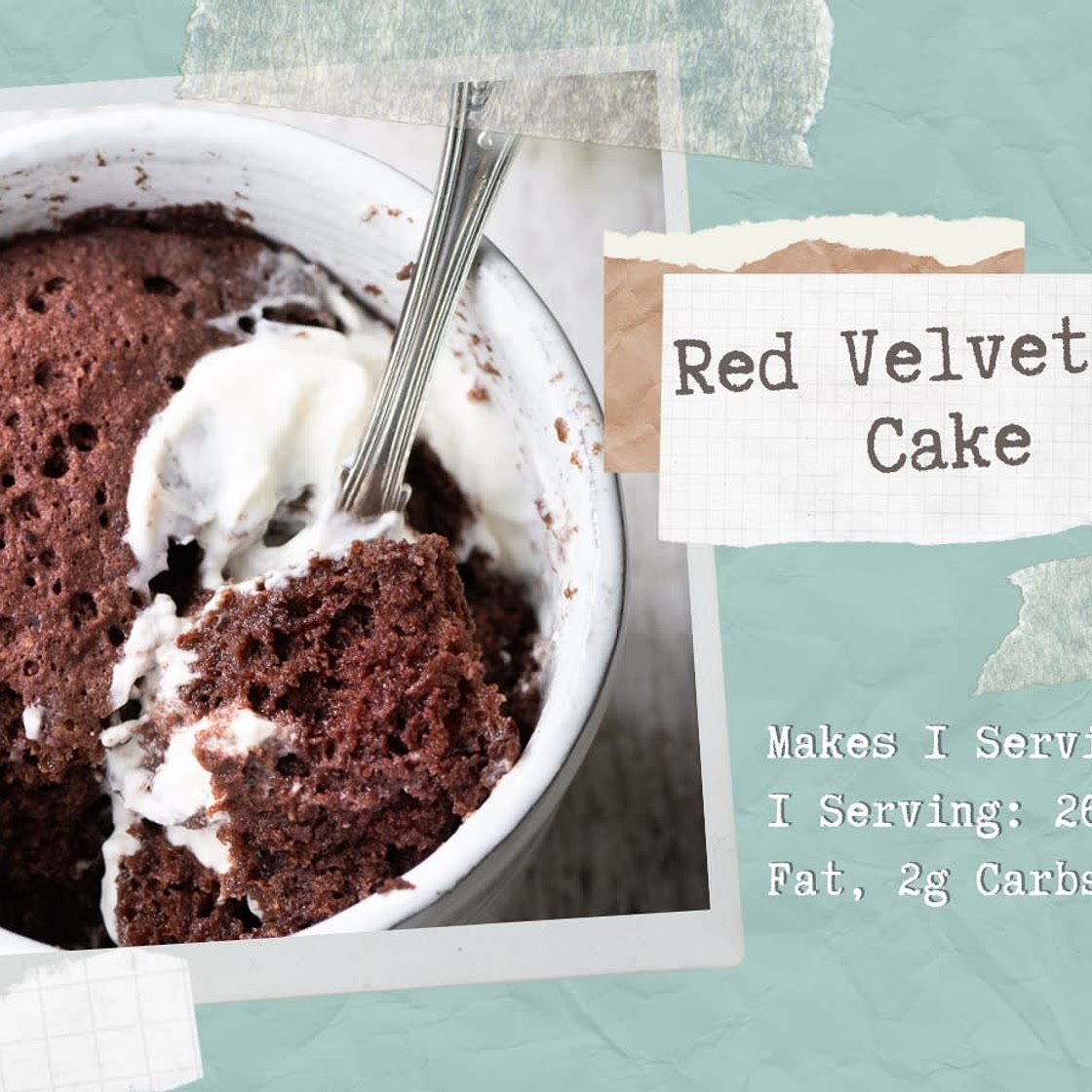 Red Velvet Mug Cake