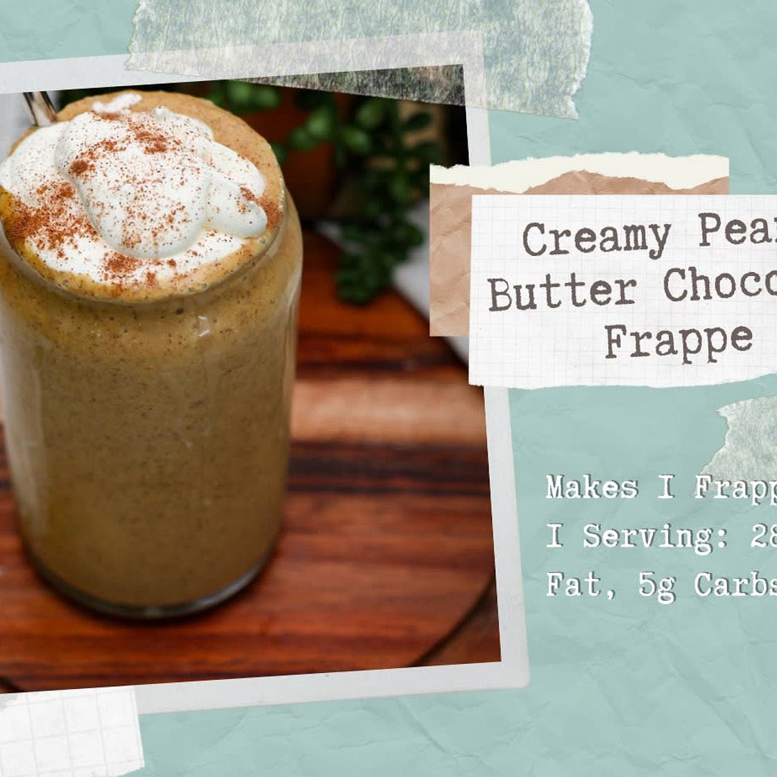 Creamy Peanut Butter Chocolate Frappe