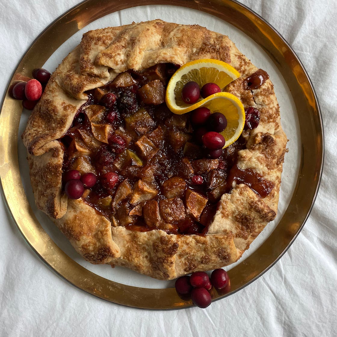 Apple, Pear & Cranberry Galette