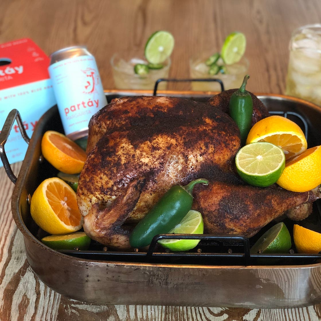 Spicy Partáy Turkey – Brined in a Blue Agave Margarita Craft Cocktail