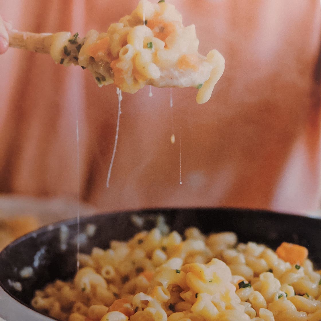 One Pan Sweet Potato Mac and Cheese