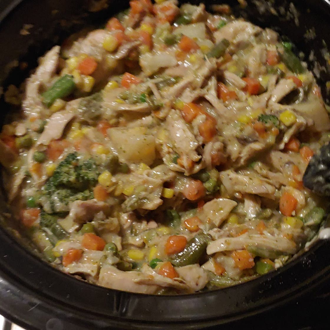Chicken Crockpot Veggie Stew