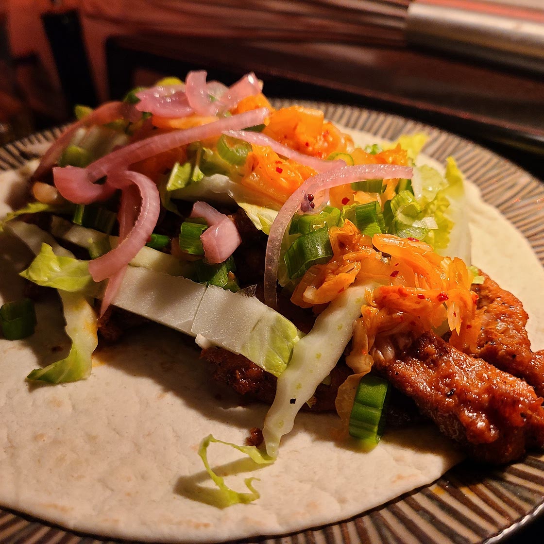 Korean Pork Bulgogi Tacos