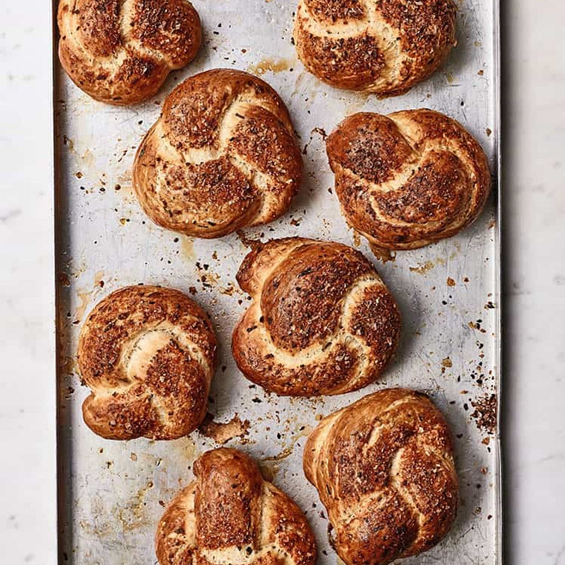 Onion Pretzels · Nadiya Hussain