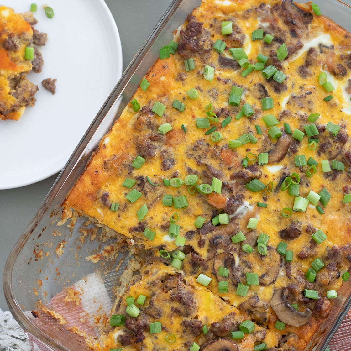 Creamy Sausage Breakfast Casserole (GF)