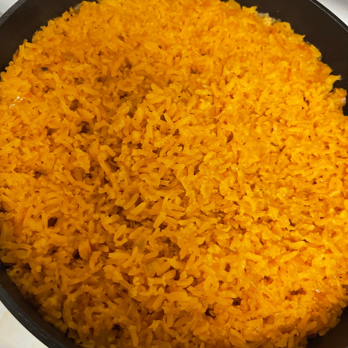 Orange Mexican rice 