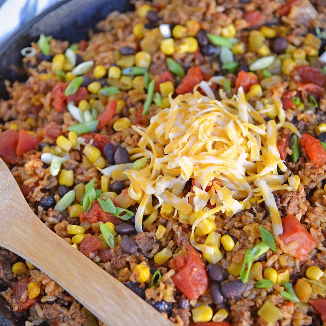 Mexican Beef and Rice Casserole