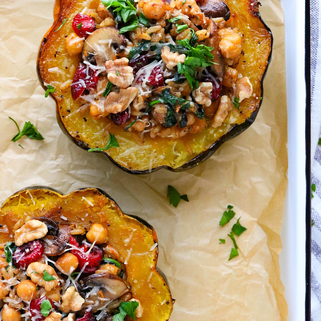 Vegetarian Stuffed Acorn Squash