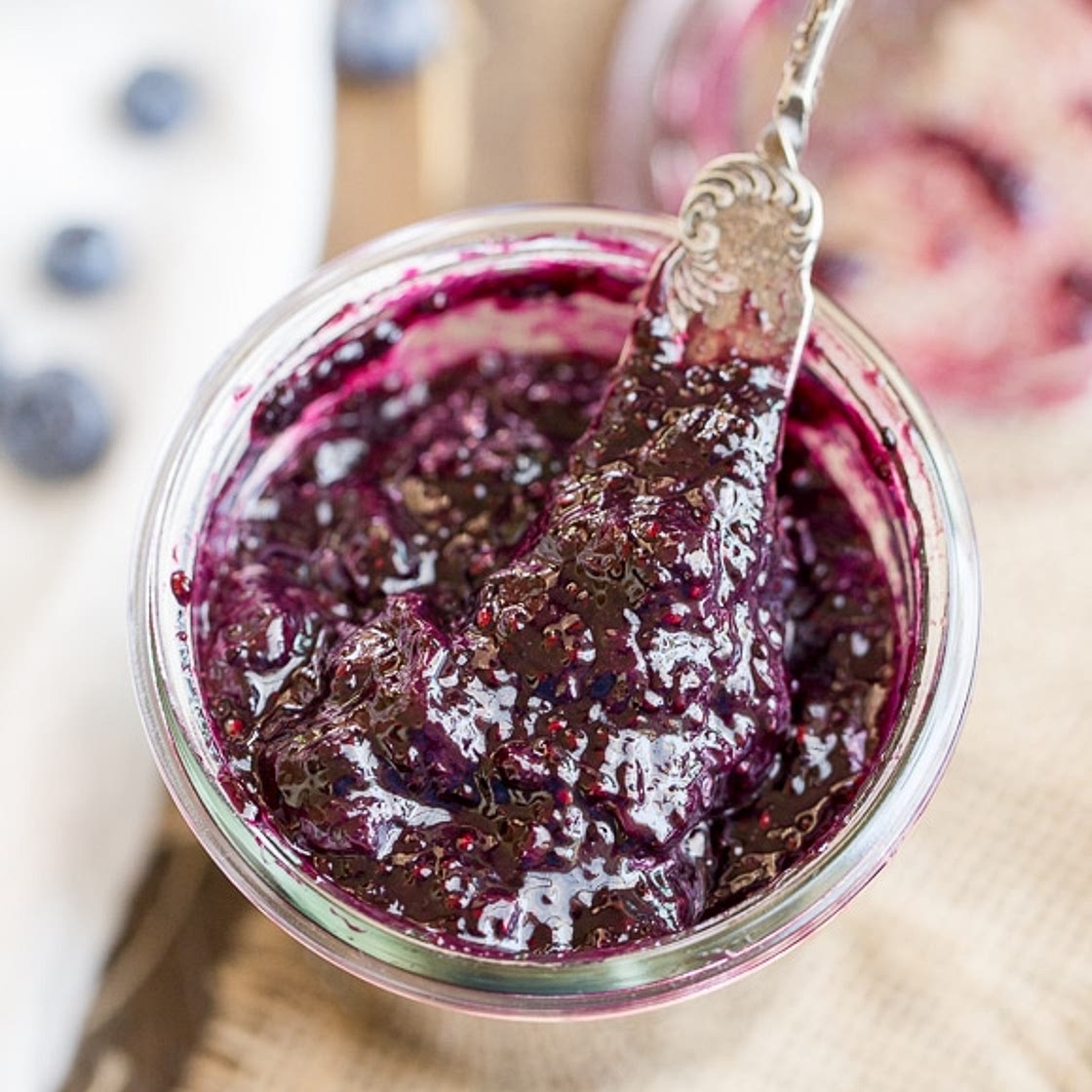 Blueberry Chia Jam (Refined Sugar Free)