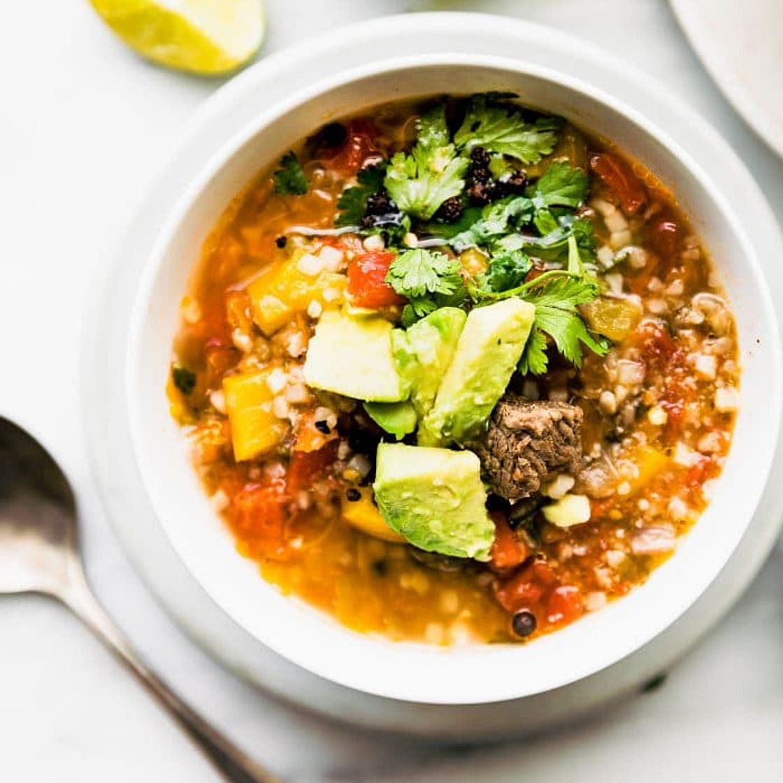 Easy Fajita Steak Soup (Paleo)