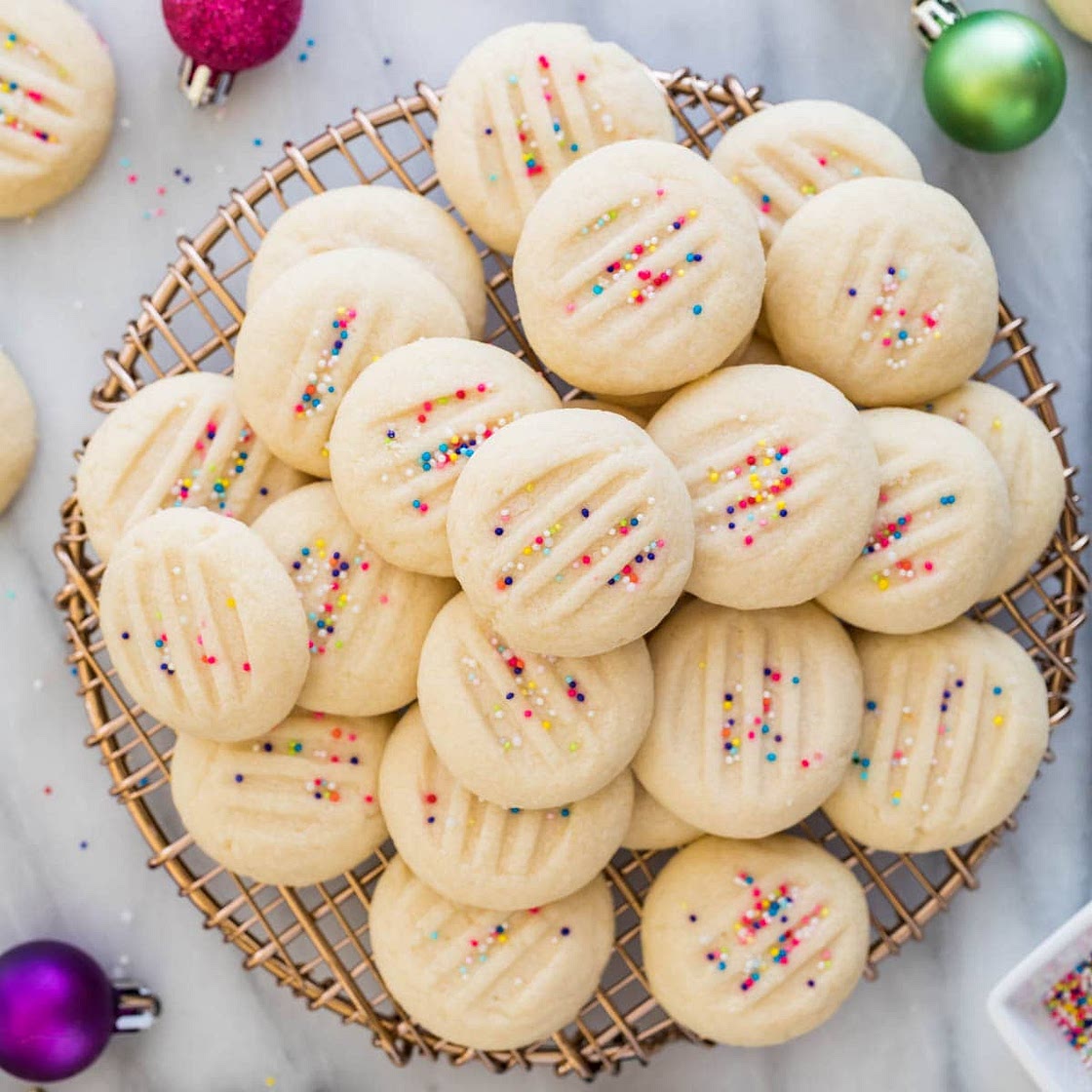 Whipped Shortbread Cookies