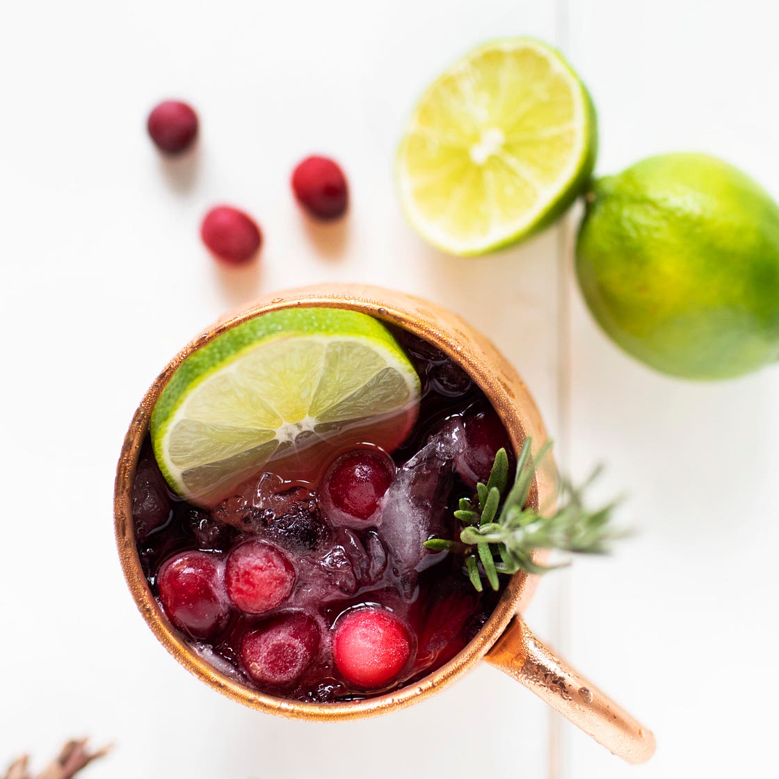 Cranberry Moscow Mule Mocktail