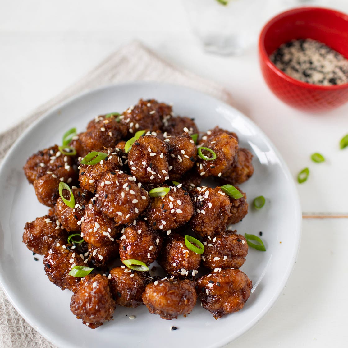 Sticky Garlic Chicken Bites