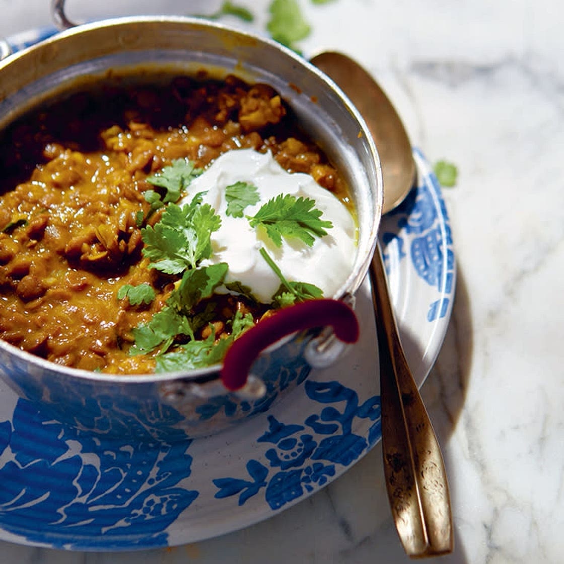 Creamy Lentils with Thyme and Turmeric