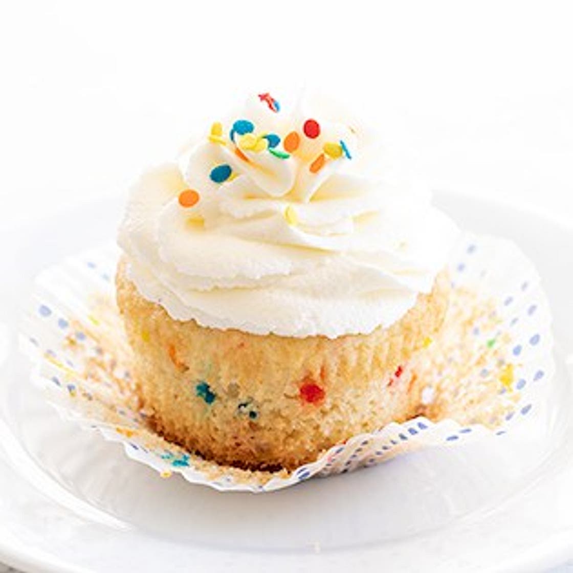 Homemade Gluten Free Funfetti Cupcakes