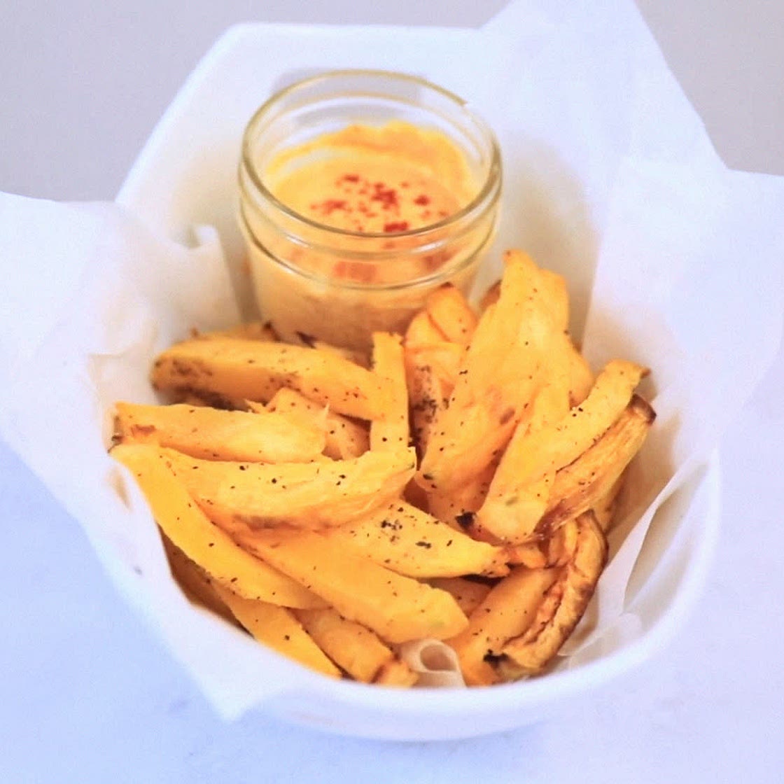 Keto Rutabaga Fries with Fry Sauce