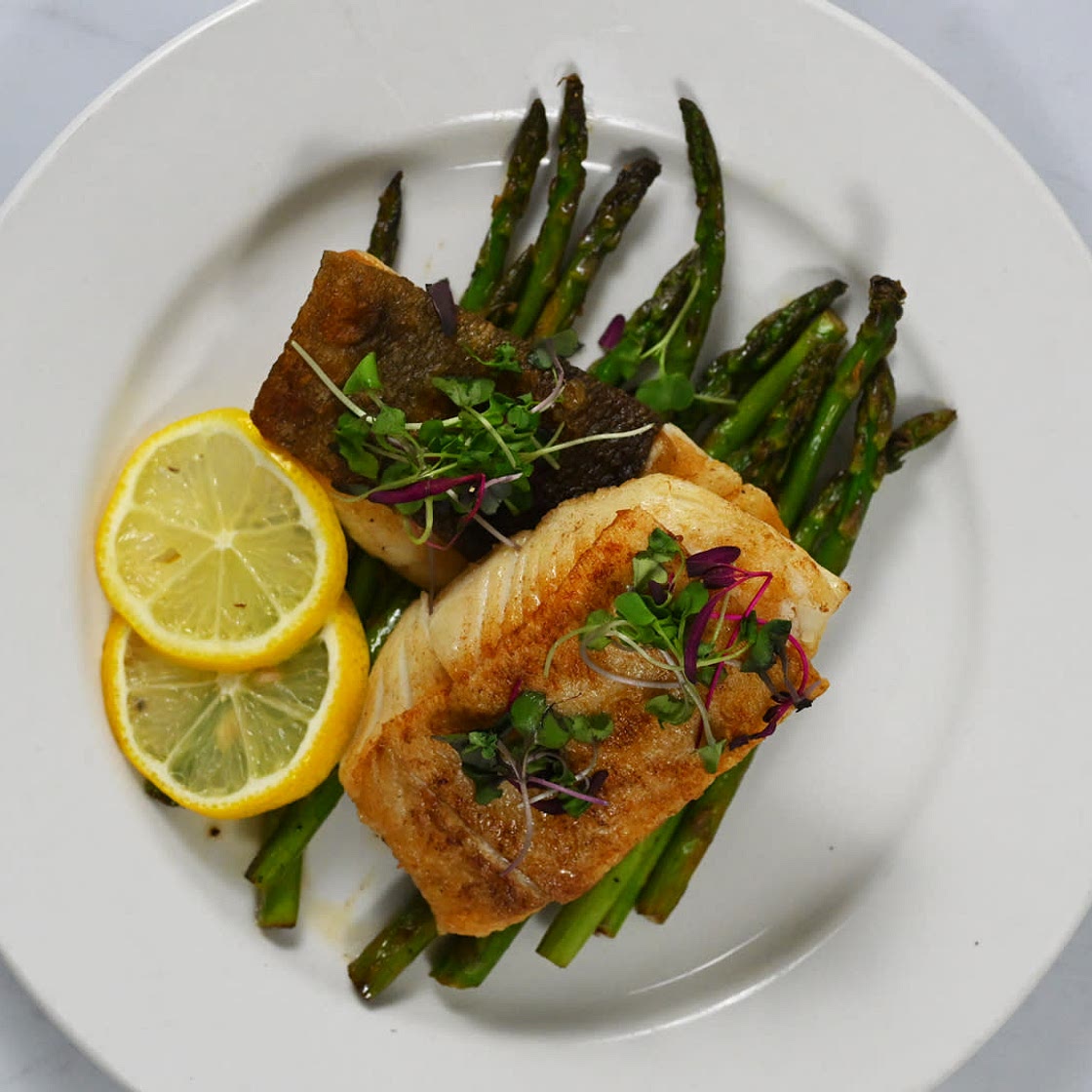 Keto Garlic Lemon Halibut