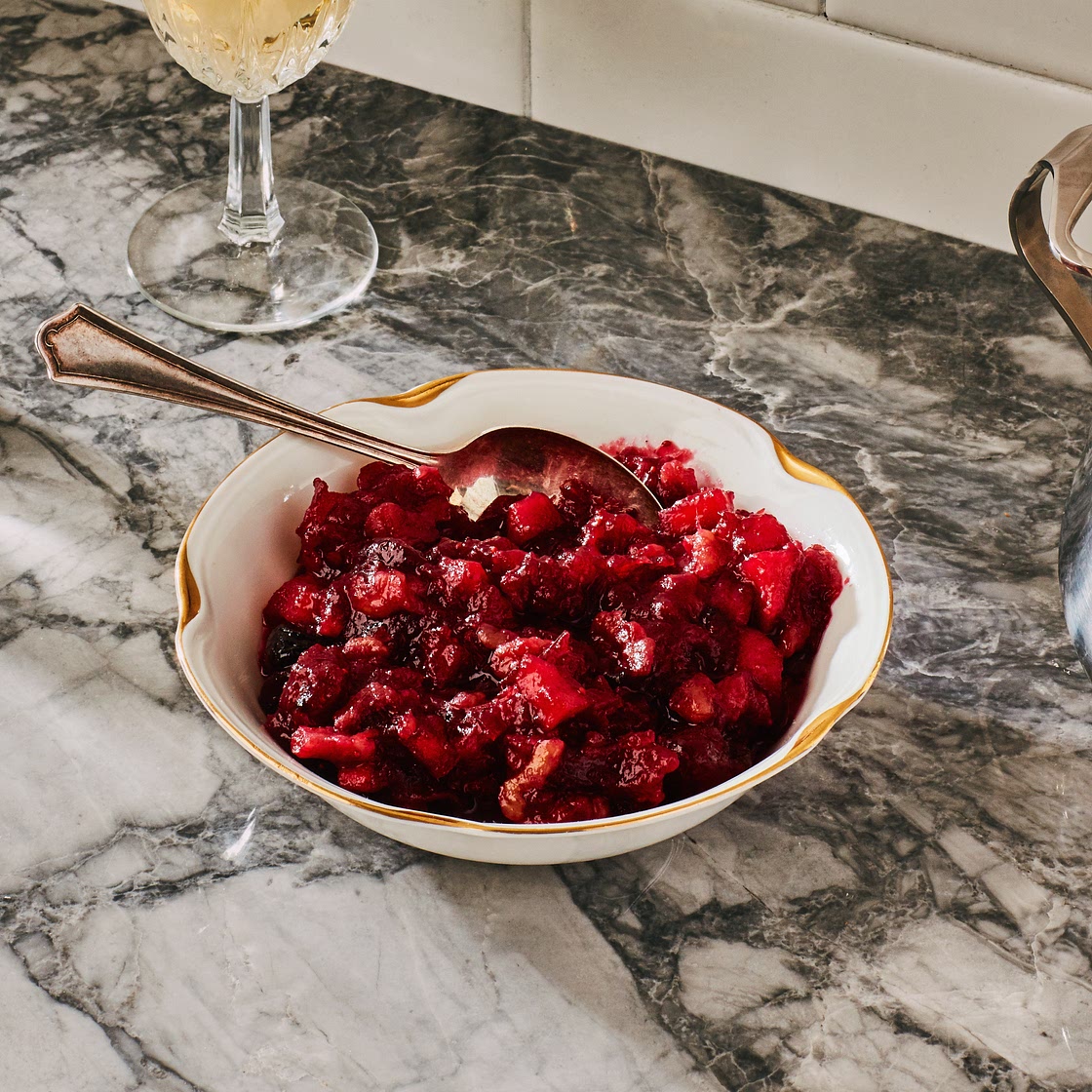 Cranberry, Apple, and Walnut Conserve