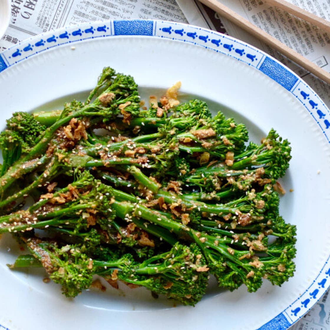Japanese Broccoli in Toasted Sesame Sauce
