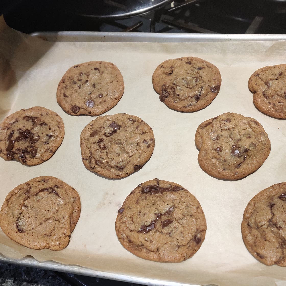 Brown butter chocolate chip cookies