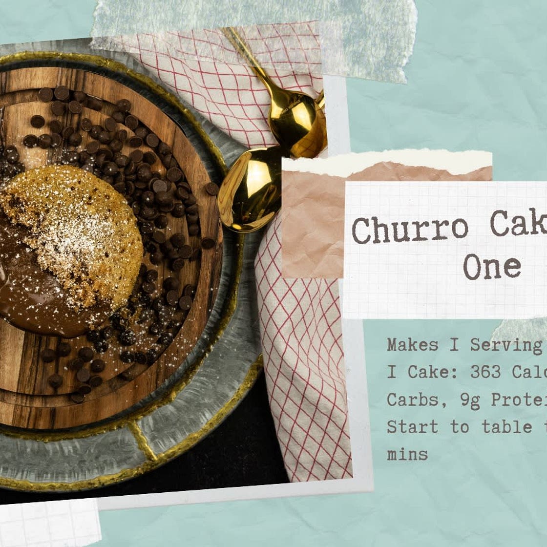 Churro Cake For One