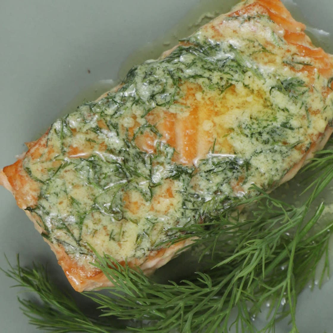 Keto Seared Salmon with Dijon Herb Butter