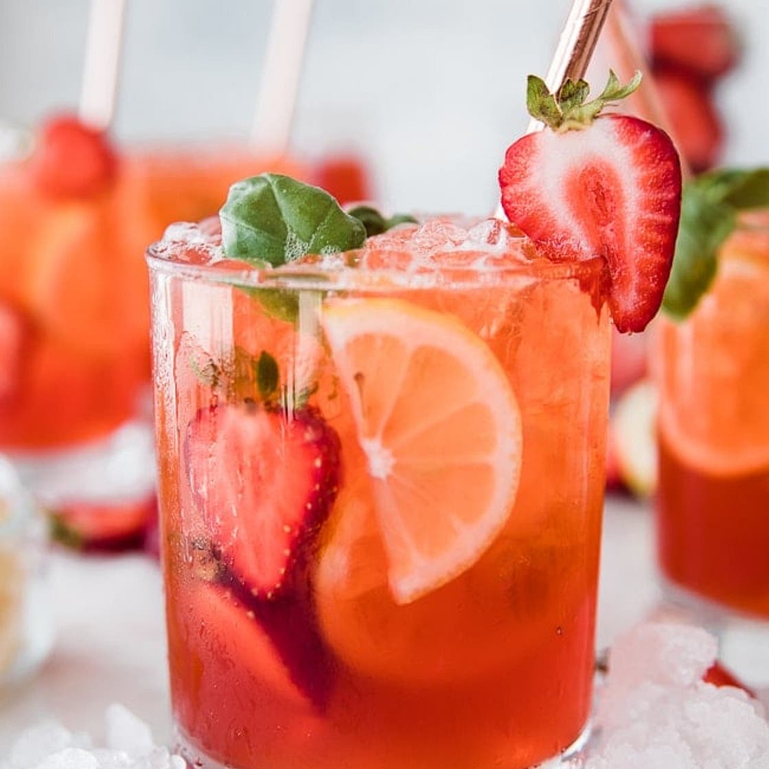Strawberry Basil Lemonade