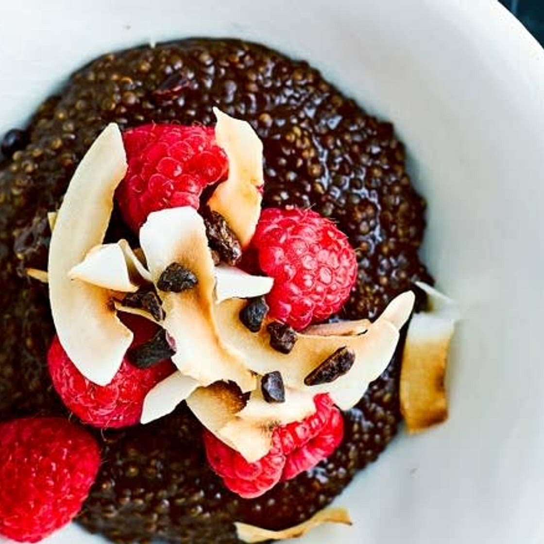 Chocolate, Coconut & Raspberry Quinoa Porridge