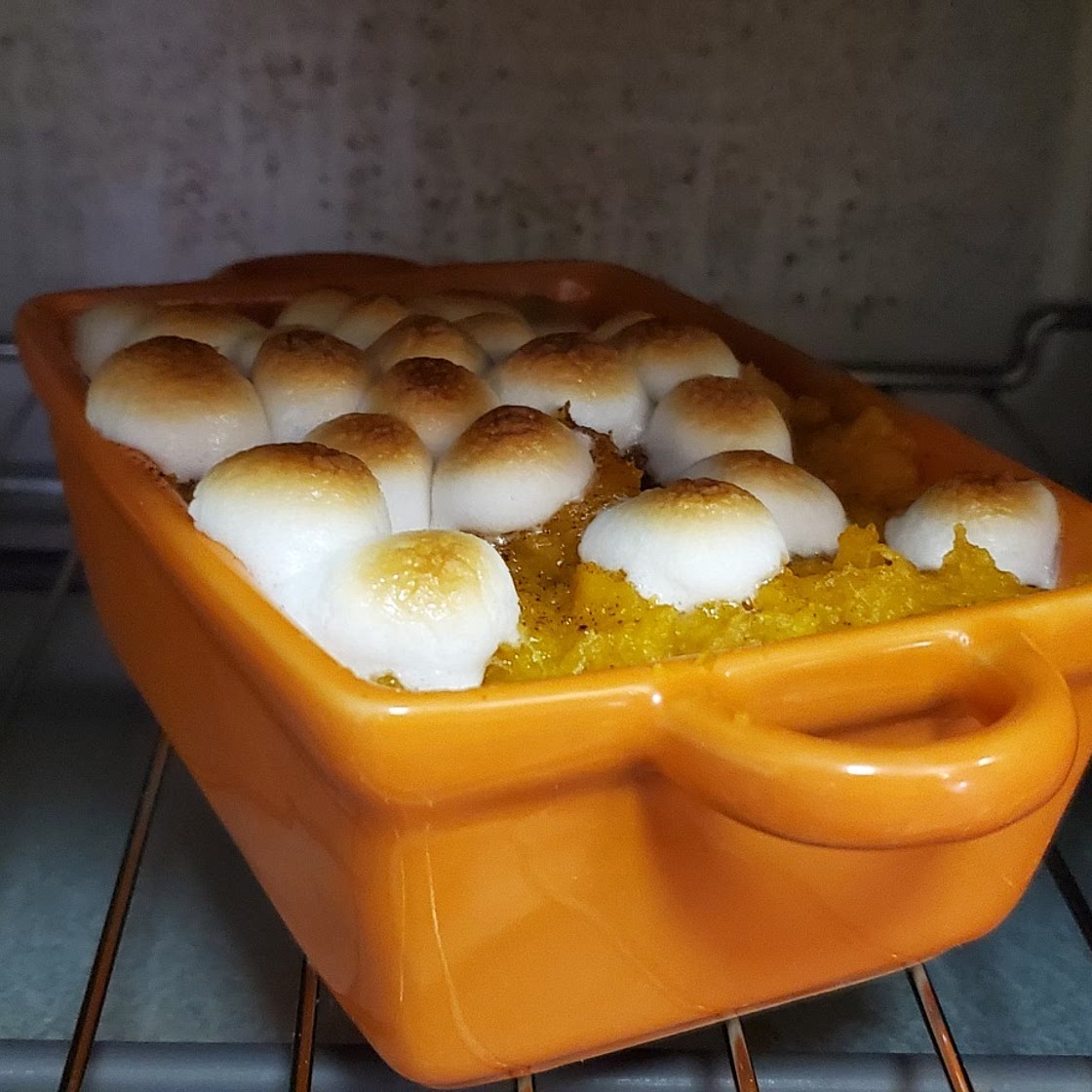 Sweet potato mashed with marshmallow