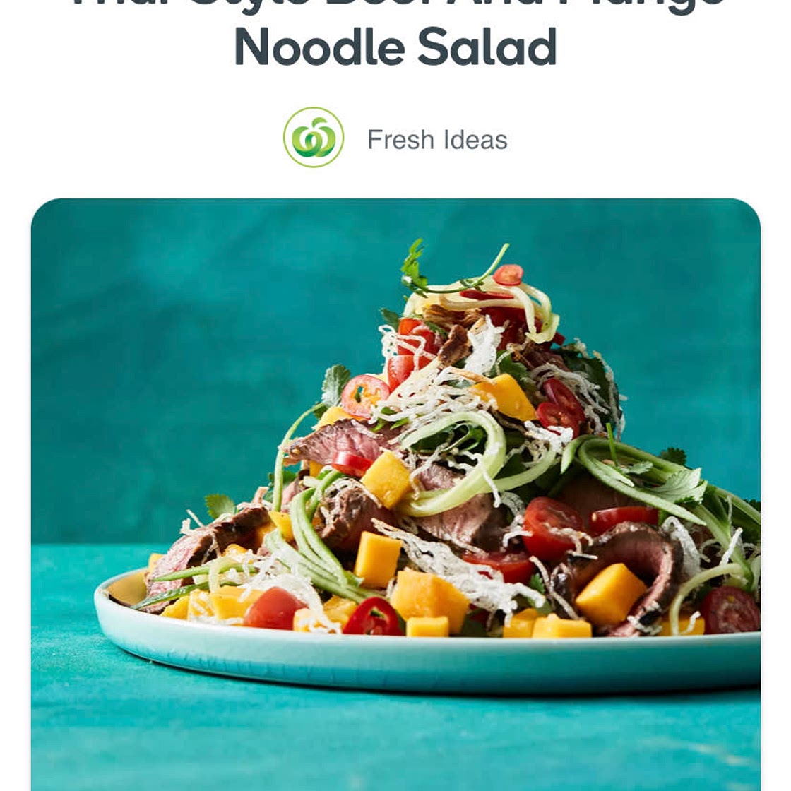 Thai Beef and Mango Salad