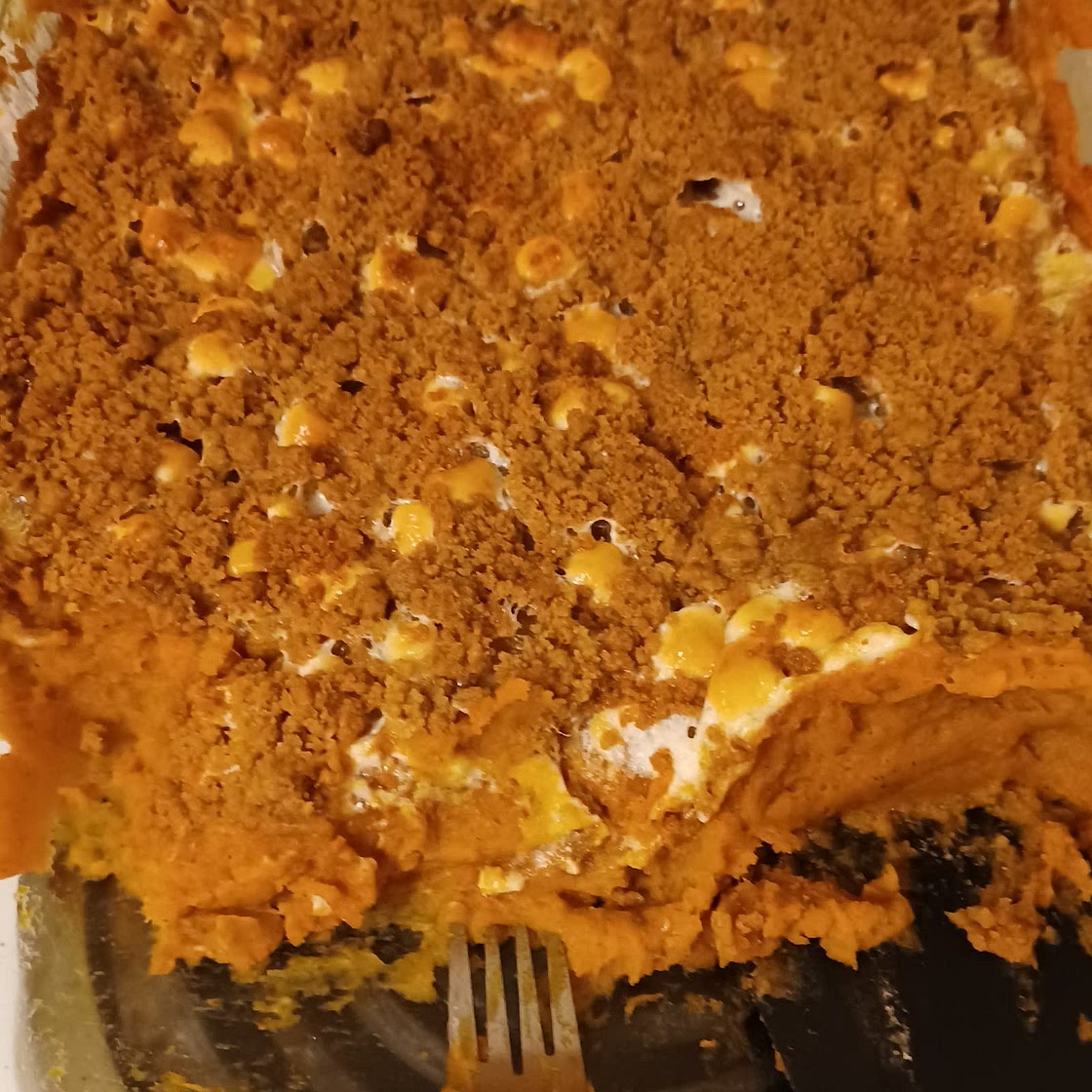 Sweet Potato Casserole with Marshmallows and Cinnamon Streusel