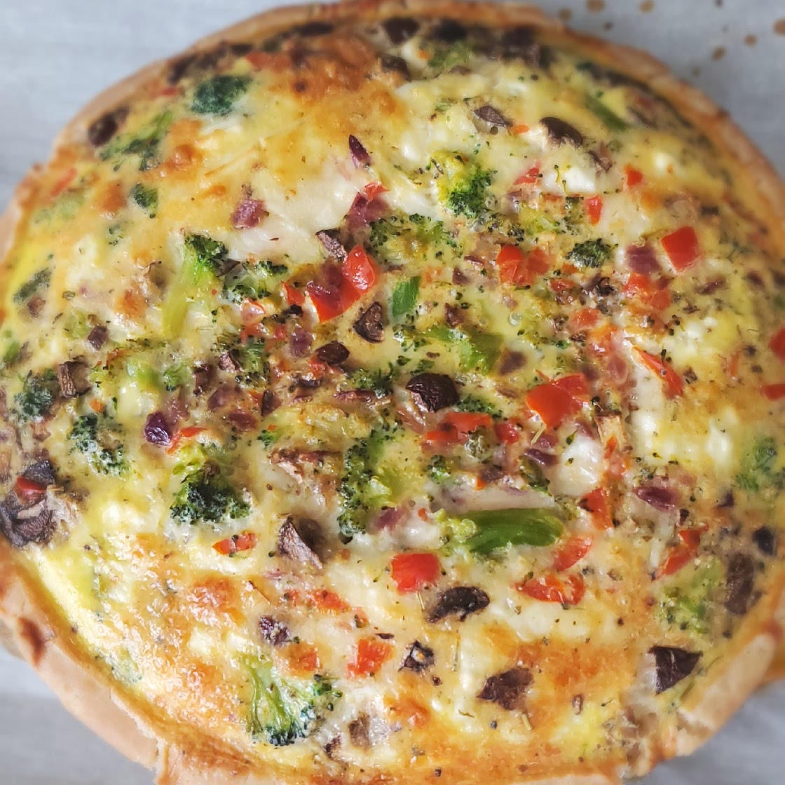 Crustless Vegetable Quiche
