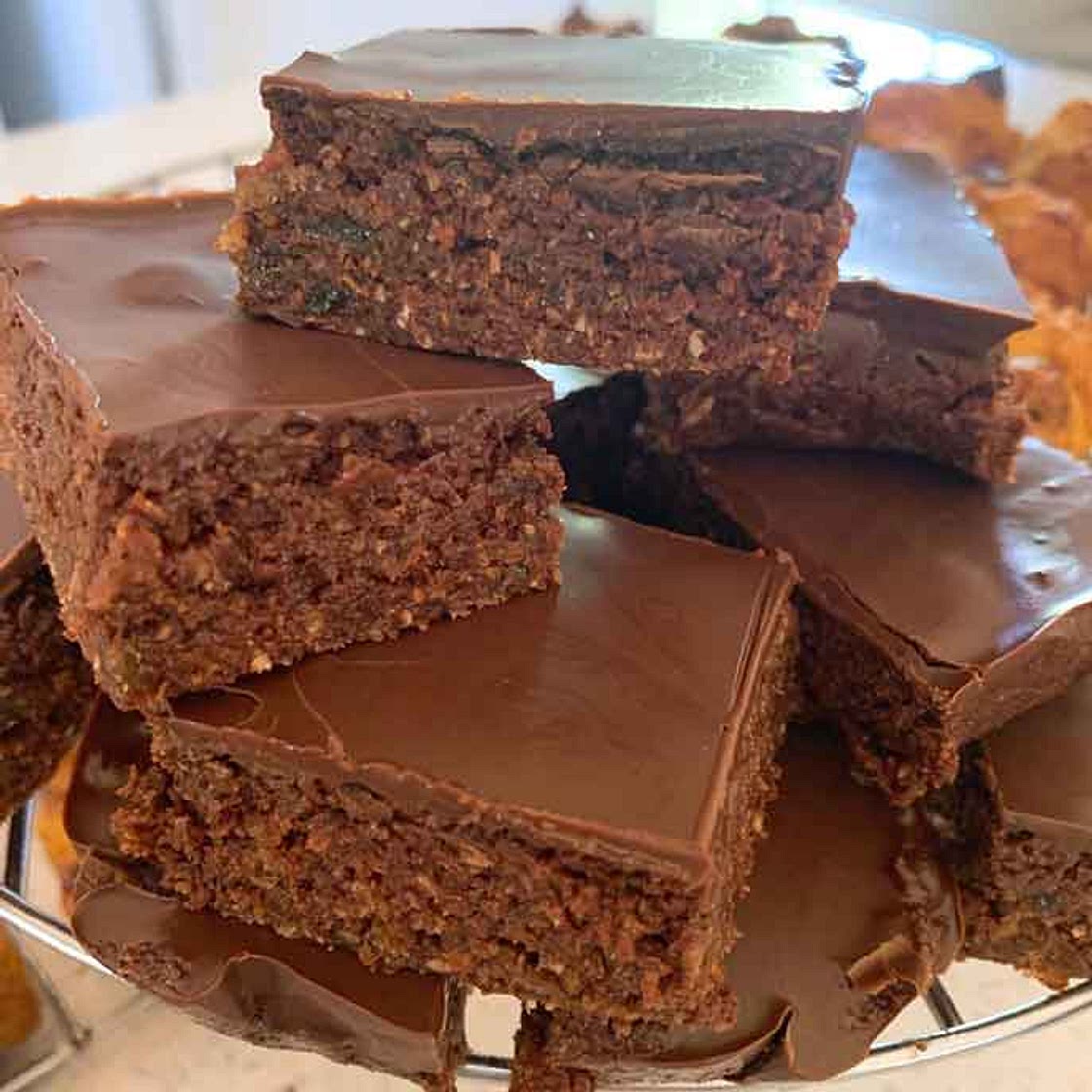 Healthy Chocolate Weetbix Slice