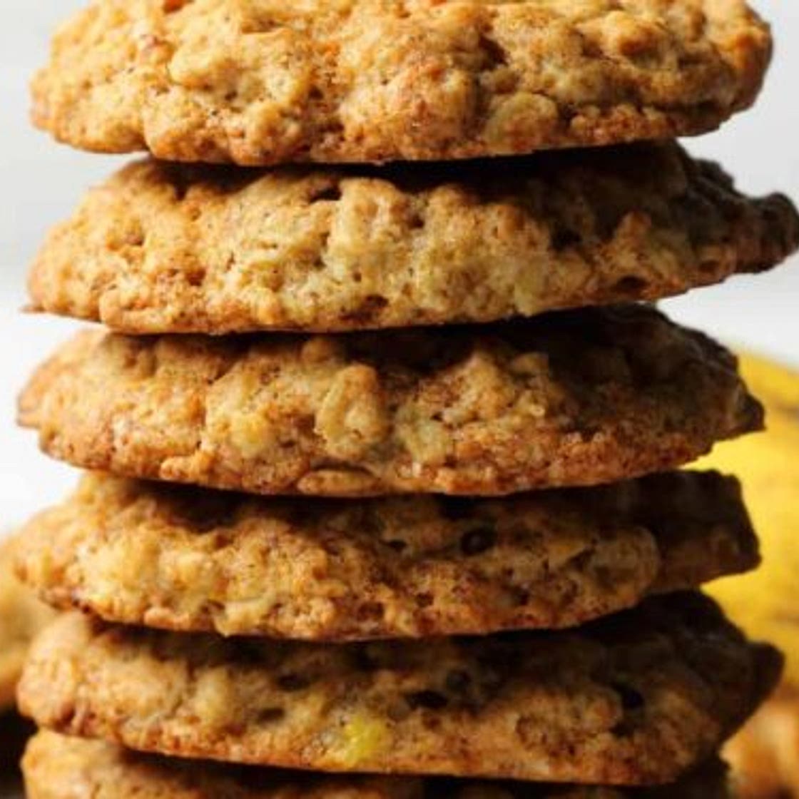 Vegan Banana Oatmeal Cookies