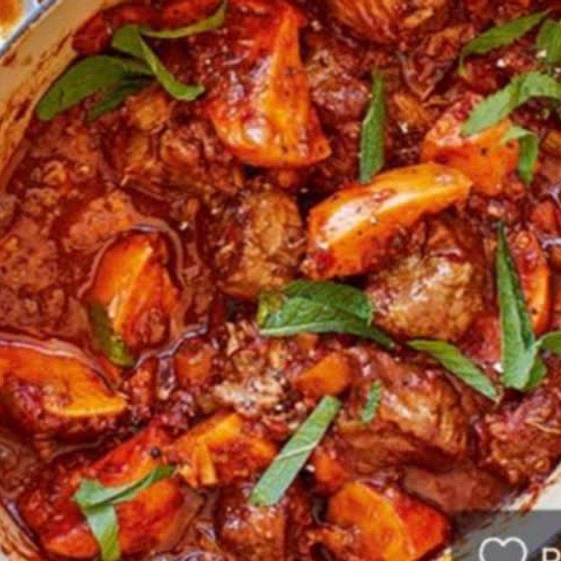 Moroccan lamb stew (slow cooker)