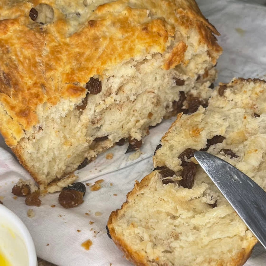no knead cinnamon raisin bread