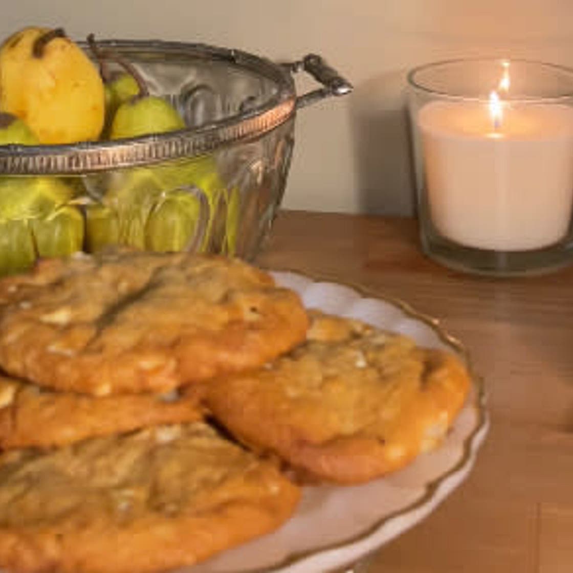 White Chocolate Pear Pie Cookies