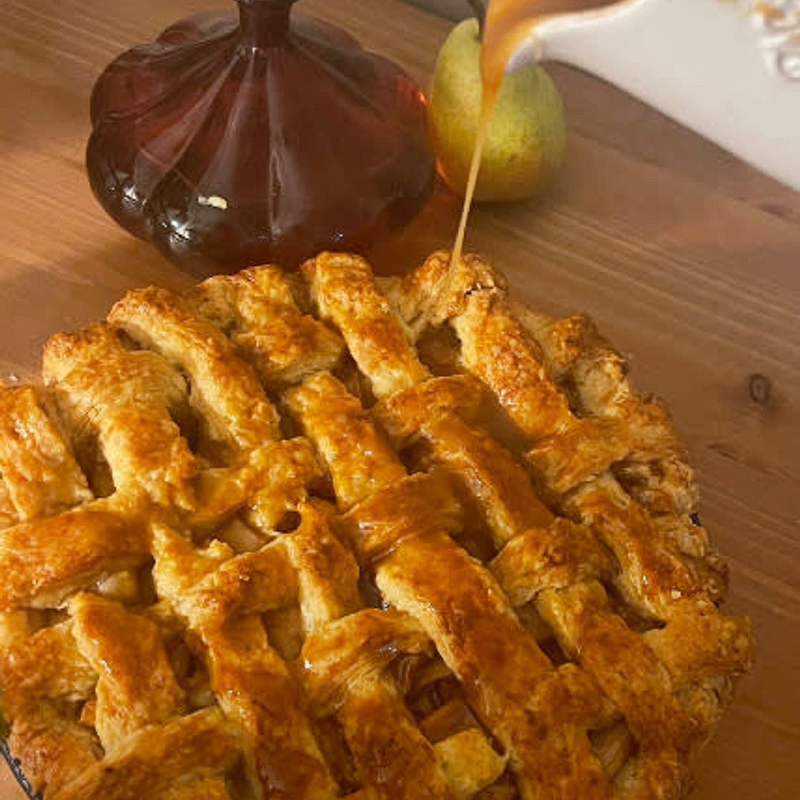 brandy buttercotch pear pie