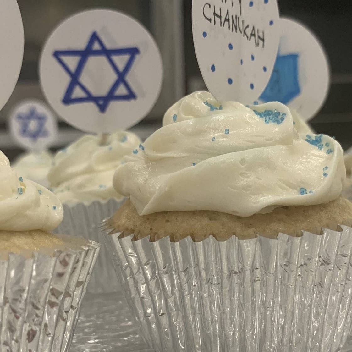 Chanukah Surprise Cupcakes