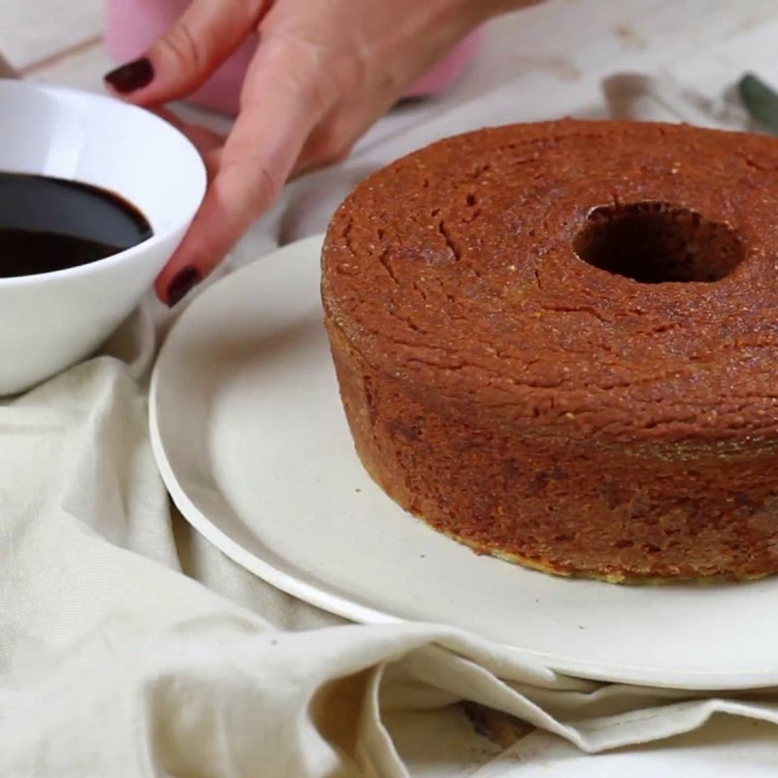 Bolo de Cenoura Saudável Vegano
