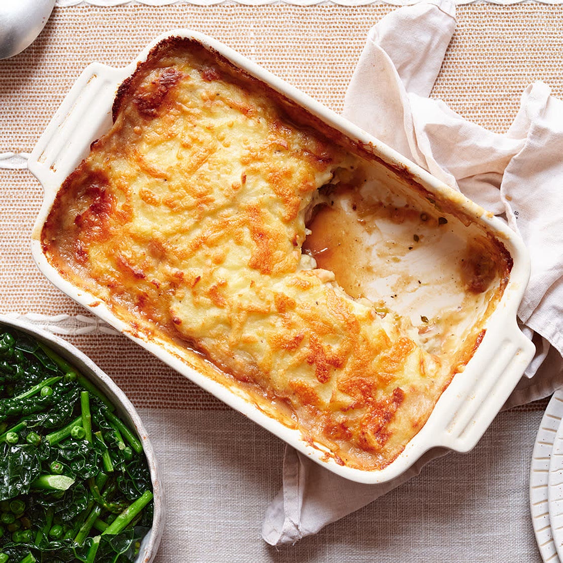 Sausage and mash pie recipe on Second Nature