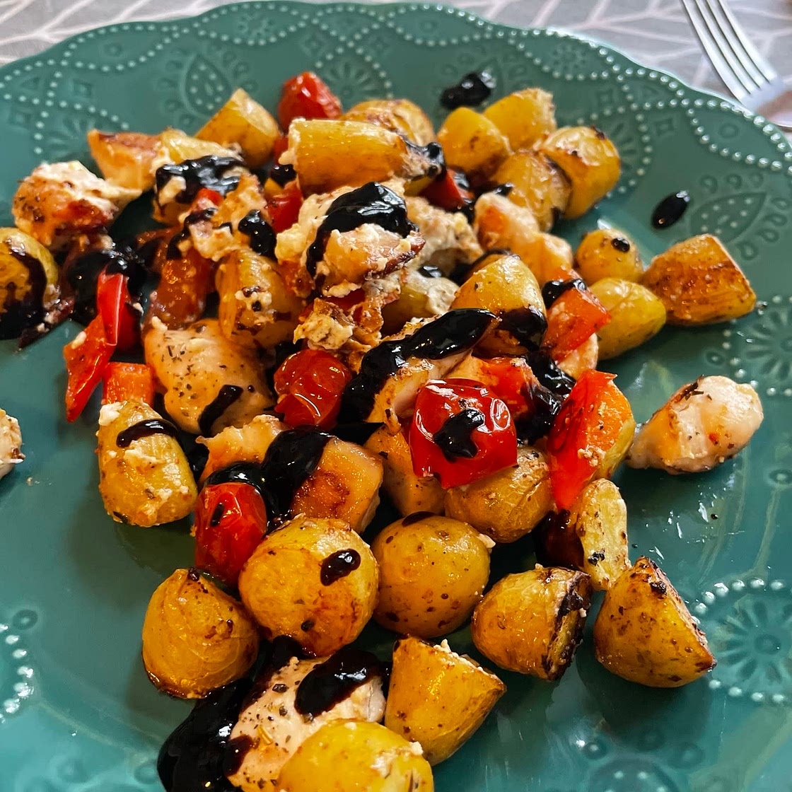 Balsamic chicken bake