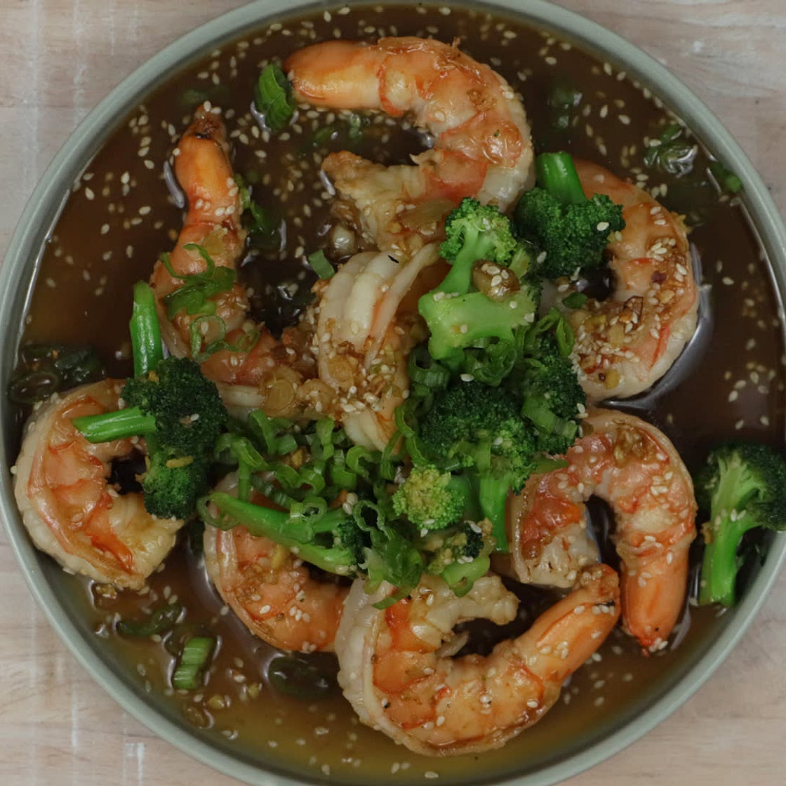 Keto Sesame Shrimp Stir Fry